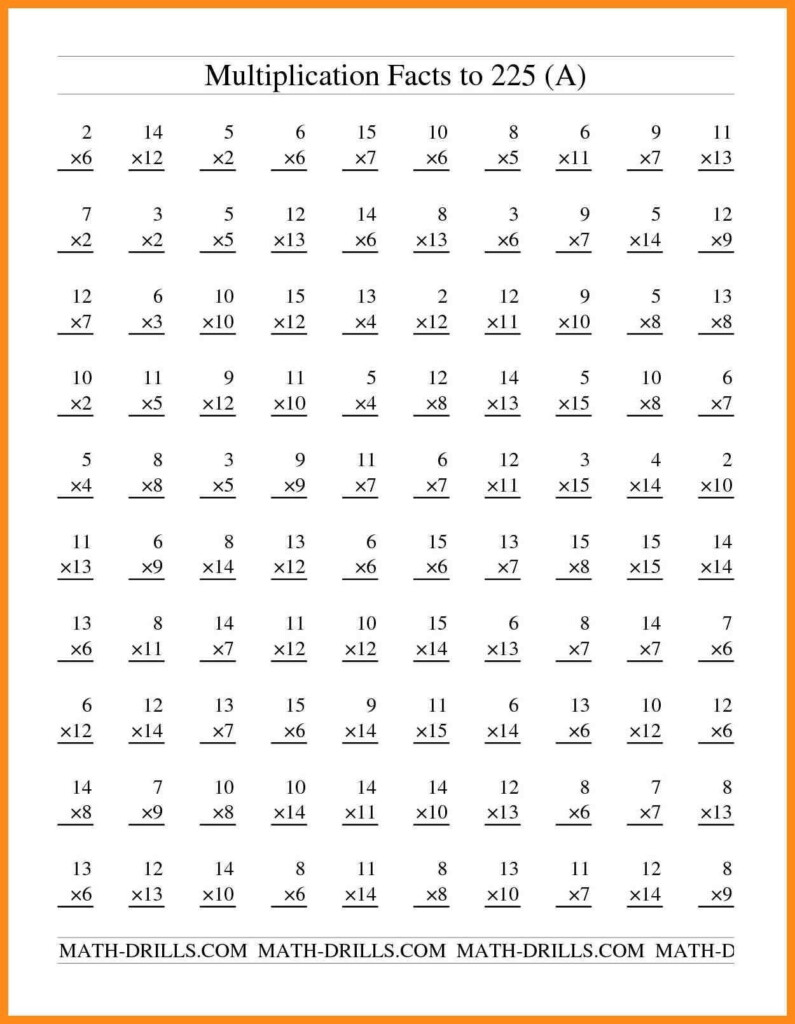 Printable Multiplication Worksheets For Grade 5 Times Tables Worksheets