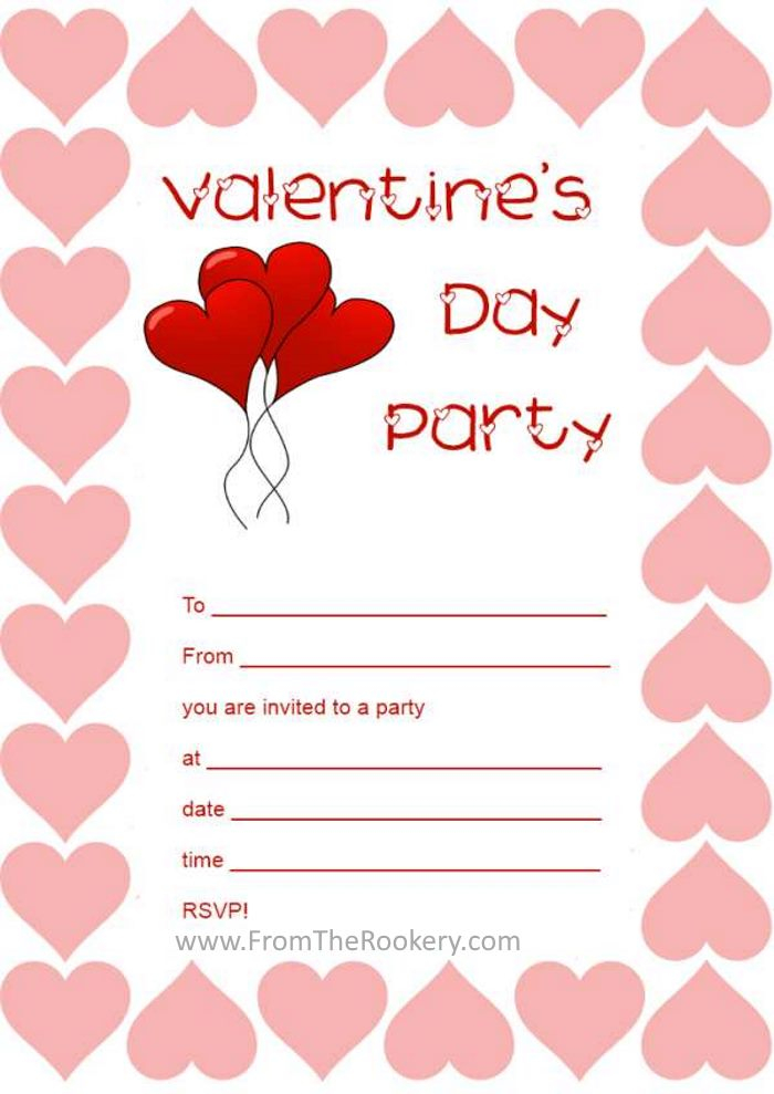 Printable Valentine Invitations