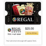 Regal Cinemas Email Gift Card Cinema Gift Gift Card Electronic Gift