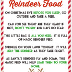 Reindeer Food Poem Magic Reindeer Food Reindeer Food Reindeer Food Poem