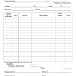 Requisition Form Printable Pdf Download