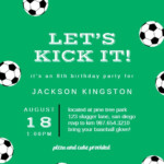Soccer Birthday Sports Games Invitation Template Free Greetings