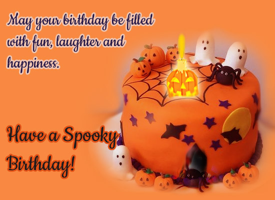 Spooky Halloween Birthday Wishes Free Happy Birthday ECards 123 