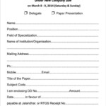 Student Registration Form Template Free Download SampleTemplatess