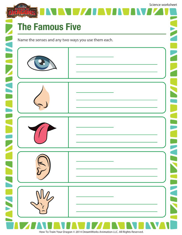 The Famous Five Worksheet Resources For 1st Grade Kids SoD