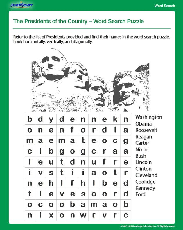 The Presidents Of The Country Free Social Studies Worksheet For 4th 