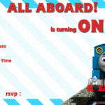 Thomas And The Train Birthday Invitations Bagvania Train Birthday