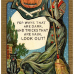 Vintage Halloween Postcard Image The Graphics Fairy Free Printable