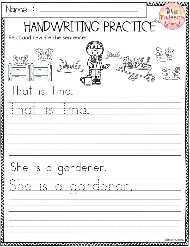 Writing Simple Sentences Worksheets 1st Grade Writing Worksheets Free 