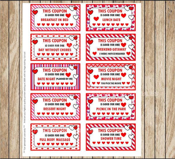 10 Valentine s Day Coupon Templates PSD Vector EPS InDesign File 