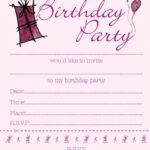13Th Birthday Party Invitation Templates SampleTemplatess