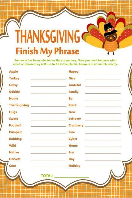 15 Best Thanksgiving Games For Kids Family Game Ideas For Turkey Day