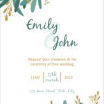20 Free Wedding Invitation Template Cards Printable And Editable PSD