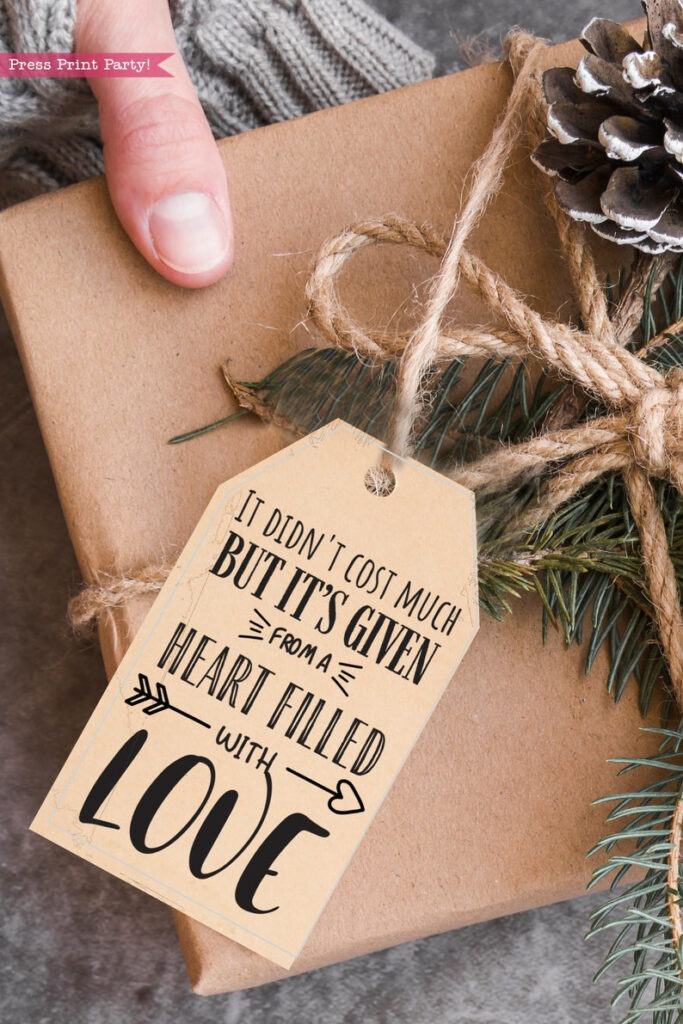 40 Funny Christmas Gift Tags Printable White Elephant Rustic Etsy