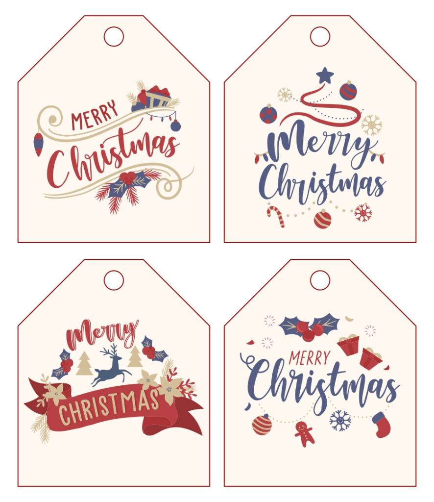 5 Best Free Printable Christmas Gift Tags Pinterest Printablee