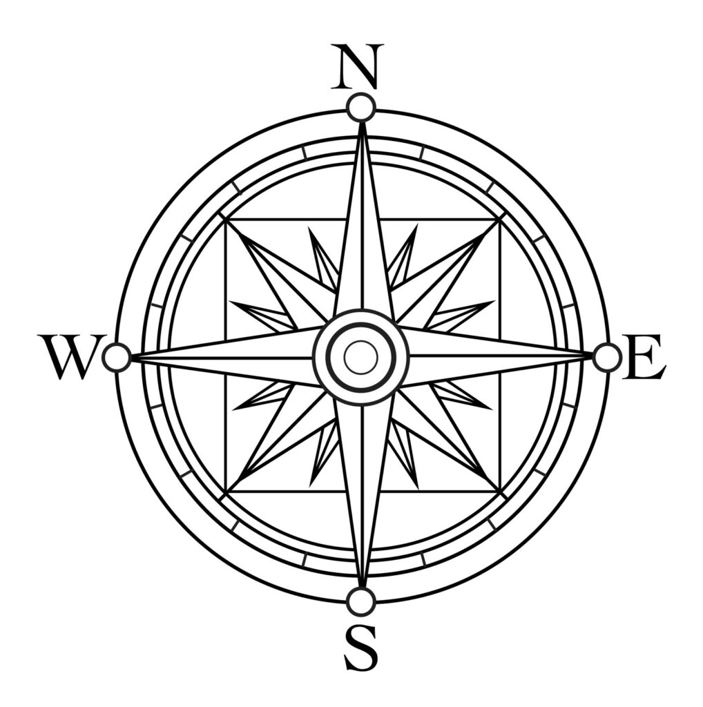6 Best Images Of Free Printable Compass Rose Nautical Compass 