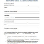 9 Temporary Guardianship Form Templates To Download Sample Templates