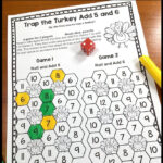 A Print And Go Math Game From Thanksgiving Math Games For First Grade