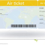 Airline Ticket Template Editable Ticket Template Printable Ticket