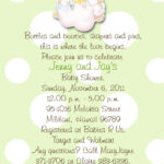 Angels Precious Moments Baby Shower Invitations Green And Polka Dots