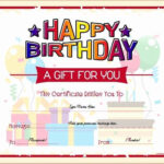 Birthday Gift Certificate Template Luxury Birthday Gift Certificate