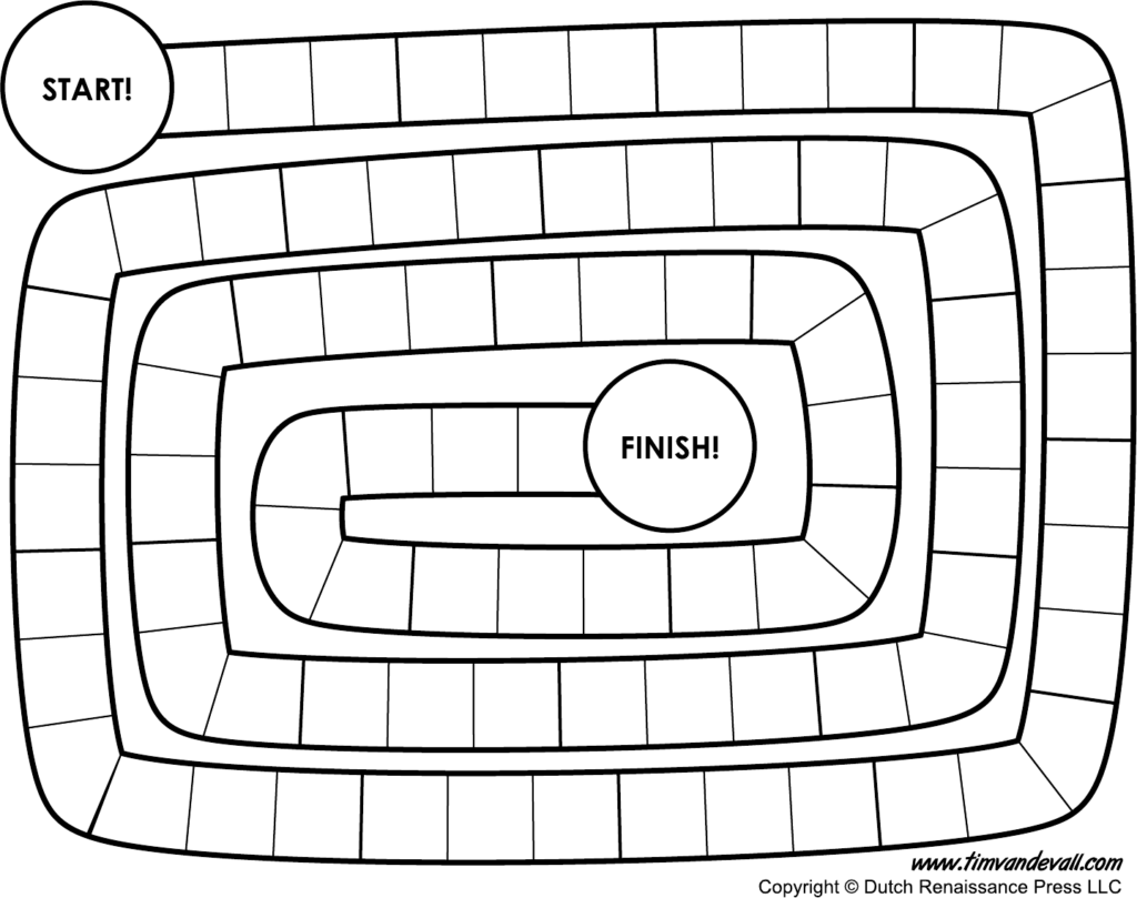 Blank Board Game Template Printable Free
