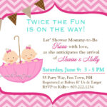 Choose The Best Twin Baby Shower Invitation Ideas FREE Printable Baby