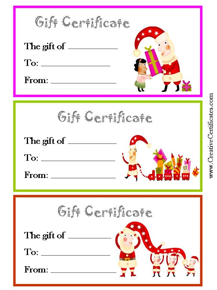 Christmas Gift Certificate Template Gift Certificate Template Word