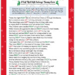 Classic Christmas Left Right Game Christmas Game Printable With Twas