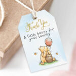 Classic Winnie The Pooh Favor Tag Winnie Pooh Baby Shower Etsy