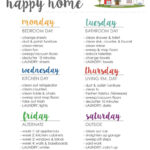 Clean Home Happy Home Cleaning Schedule 1 Etsy
