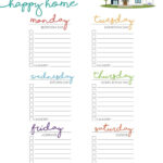 Clean Home Happy Home Cleaning Schedule BLANKS Etsy