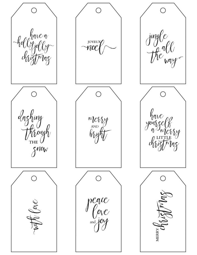 Craftberry Bush Free Christmas Gift Tag Printables Http www 