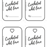 Crocheted Whit Love By Free Printable Tags For Handmade Crochet