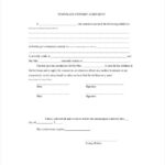Custody Agreement Template 10 Free Word PDF Document Download