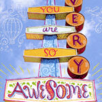 Designer Greetings Very Awesome Sign Achievement Congratulations Card
