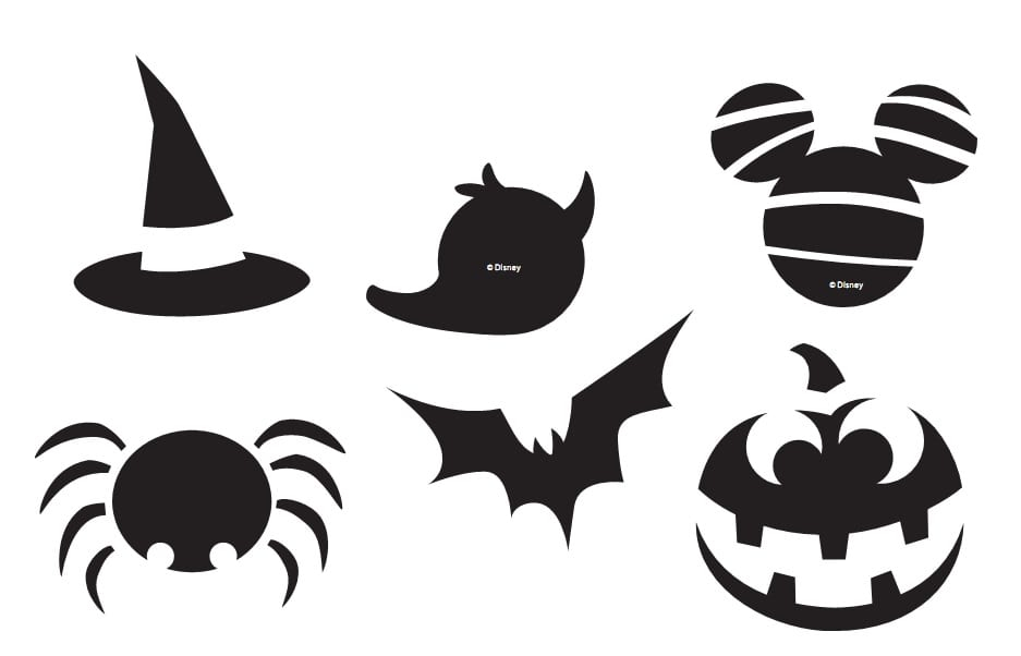 Disney Halloween Treat Bag Stencils