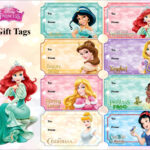 Disney Princess Gift Tags Disney Printables Princess Etsy