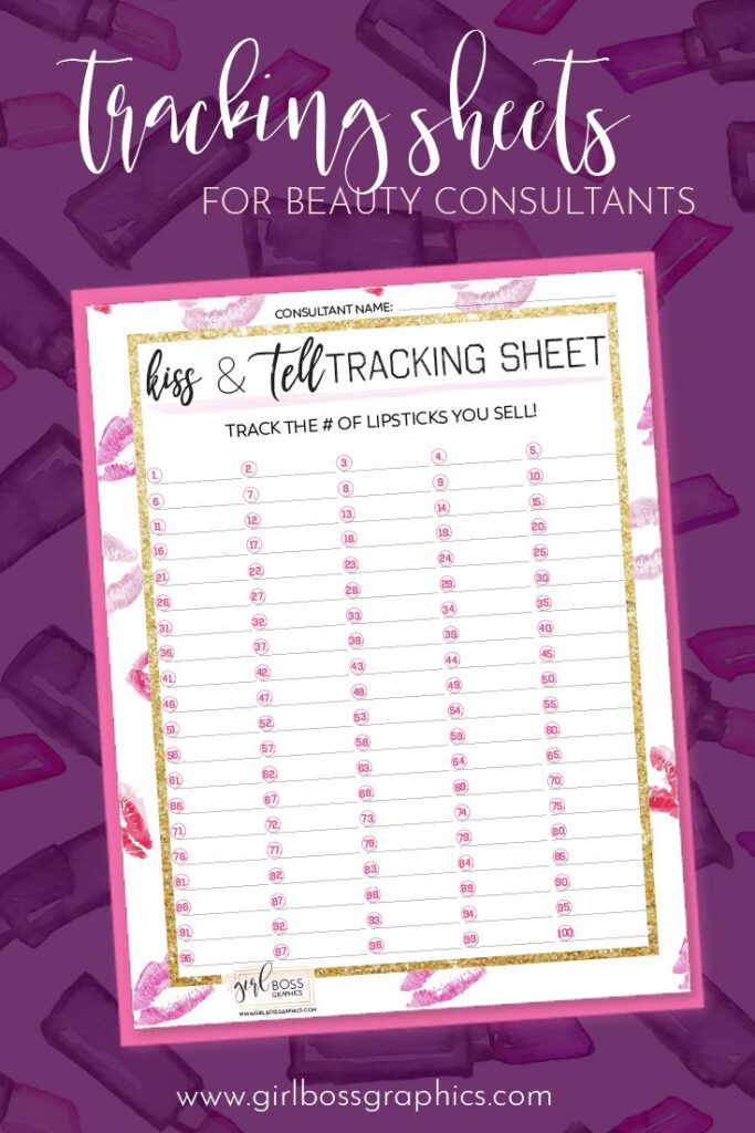 Downloadable Mary Kay Tracking Sheets Use This To Keep Track Of Your 