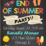 End Of Summer Party Invitation PRINTABLE Summer Party Invitations