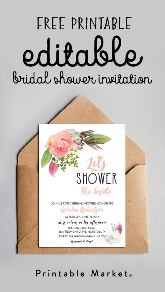 Find The Perfect Printable Printable Market Bridal Shower 
