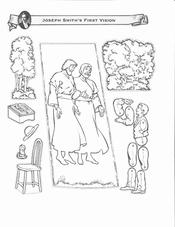 First Vision Coloring Page Awesome Joseph Smith First Vision At The 