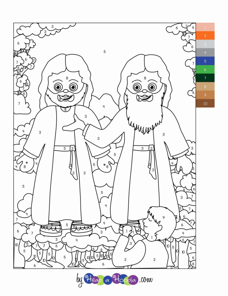 First Vision Coloring Page Inspirational Lds Color By Number Worksheet 
