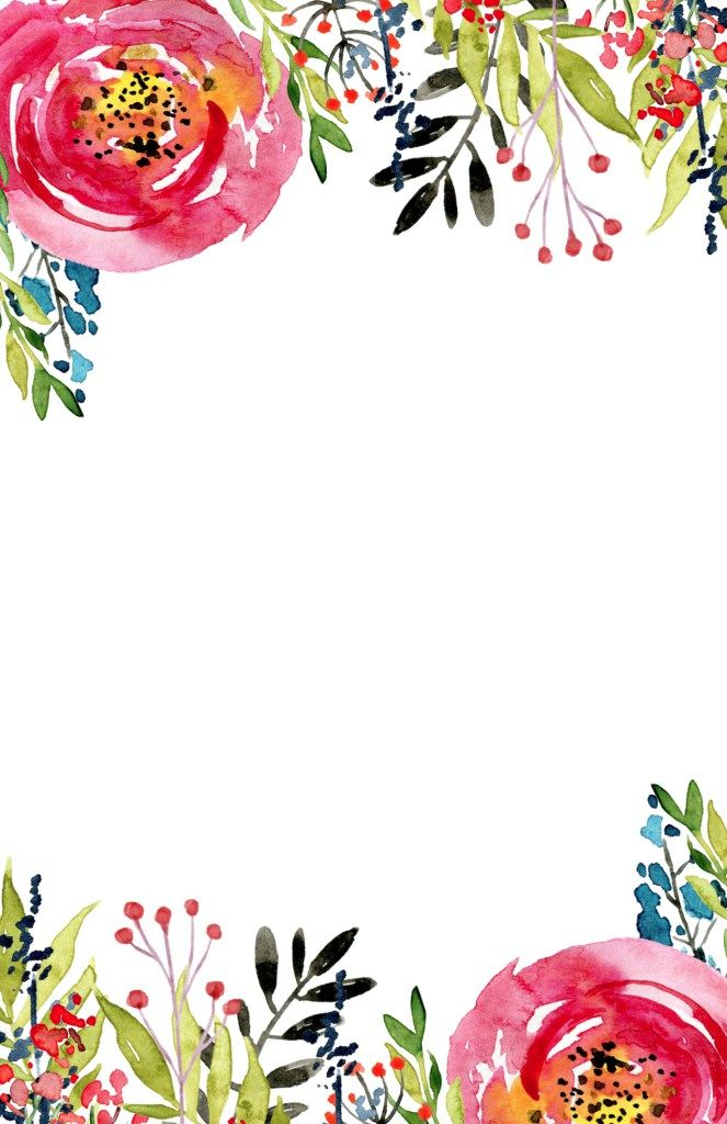 Floral Invitation Template free Printable Paper Trail Design 