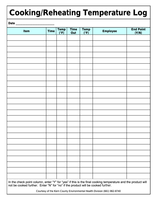 Printable Hot Food Temperature Log Sheet NewFreePrintable printable-hot-food-temperature-log-sheet-newfreeprintable