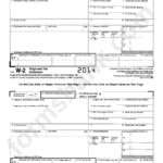 Form W 2 Wage And Tax Statement 2014 Printable Pdf Download