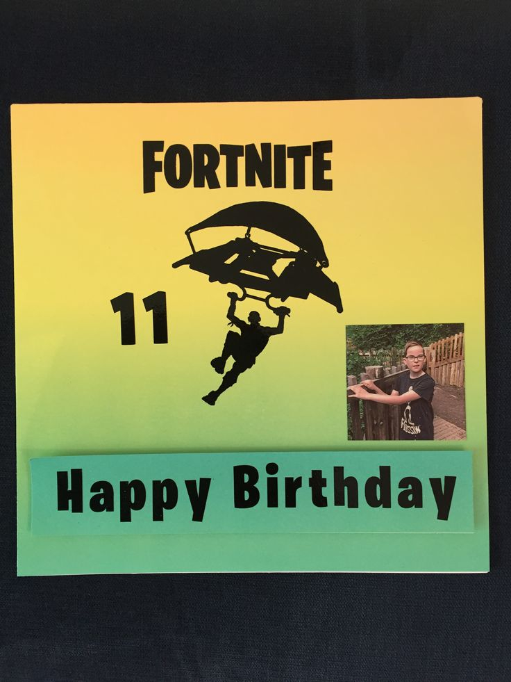 Fortnite Birthday Card Birthday Cards Happy Birthday Cards