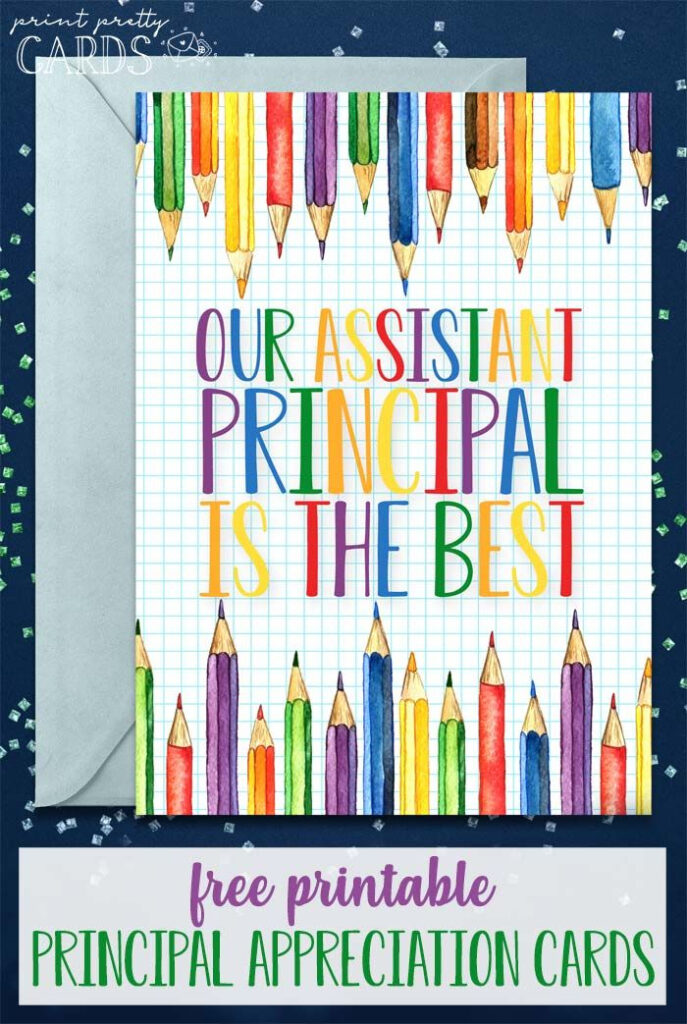 Four Free Printable Principal Appreciation Cards For Your School 
