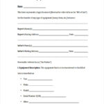 FREE 6 Sample Equipment Bill Of Sale Forms In PDF