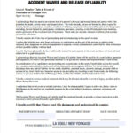 FREE 7 Sample Accident Waiver Forms In MS Word PDF